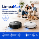 LimpaMax™ Robô Aspirador 3 em 1 - Varre, Aspira e Passa Pano